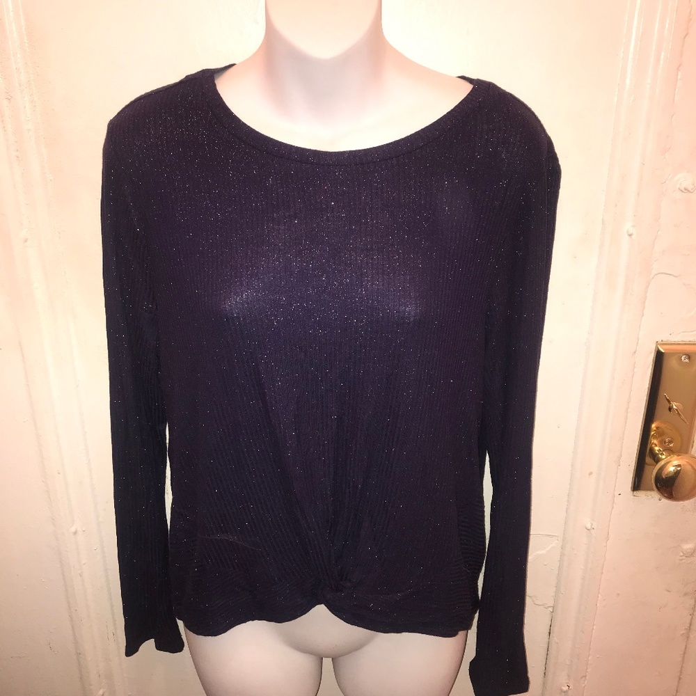 Planet Gold • Twist-Front Long-Sleeve • XL